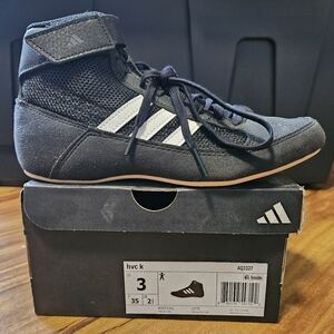 Adidas Black and White Wrestling Shoes